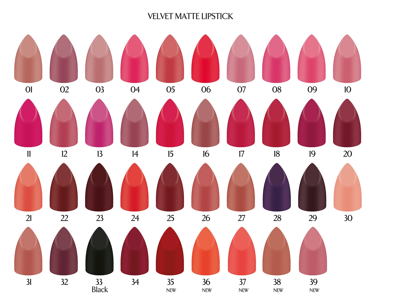 G&R VELVET MATTE LIPSTICK ΚΡΑΓΙΟΝ Ν.15