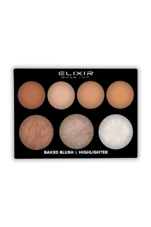 Παλέτα με Ψημένο Ρουζ και Highlighter